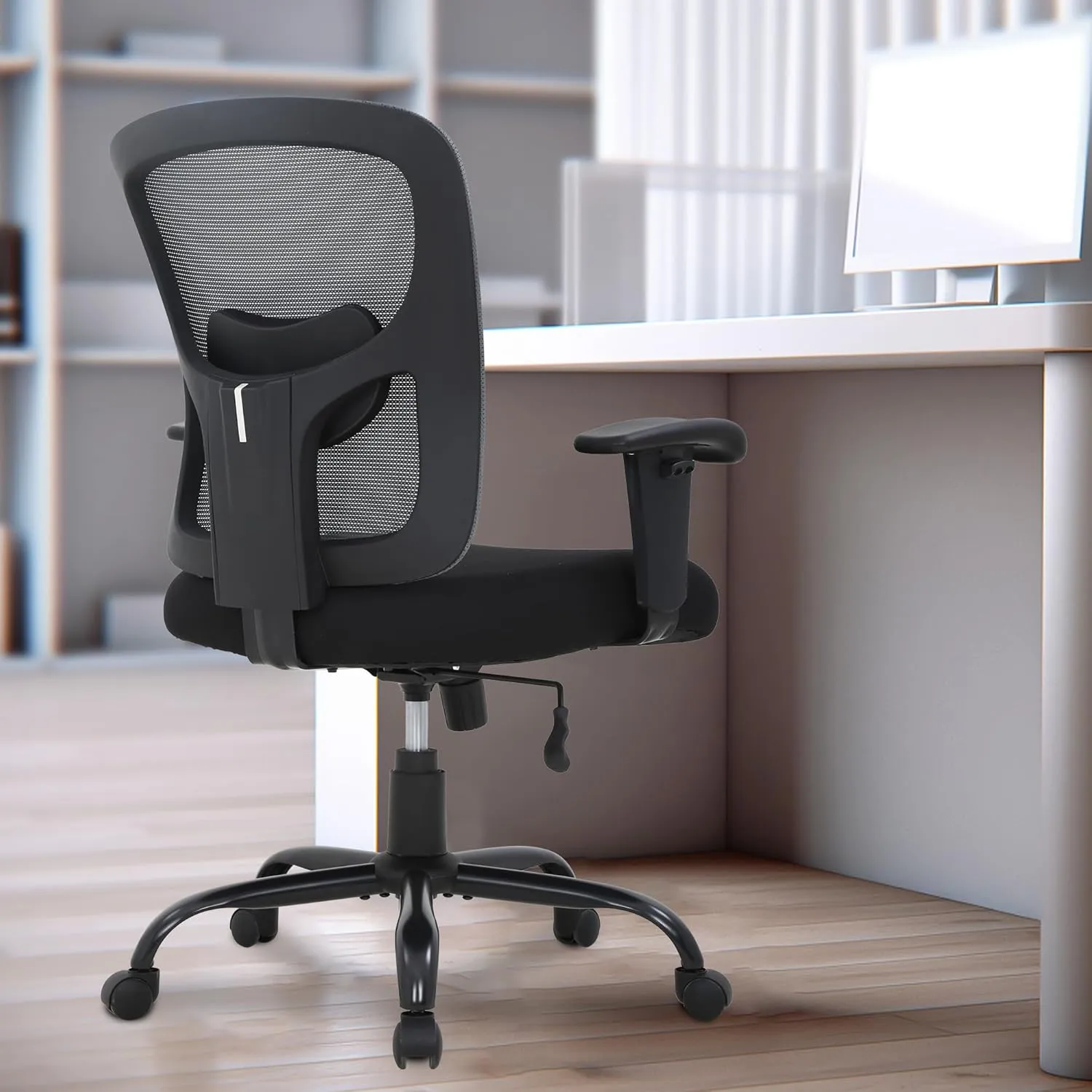 PayLessHere Ergonomic Desk Chair Office Chair Computer Chair 500lbs with Lumbar Support Wide Seat Adjust Arms Rolling Swivel High Back Task Executive Big and Tall Office Chair for Home Office，Grey