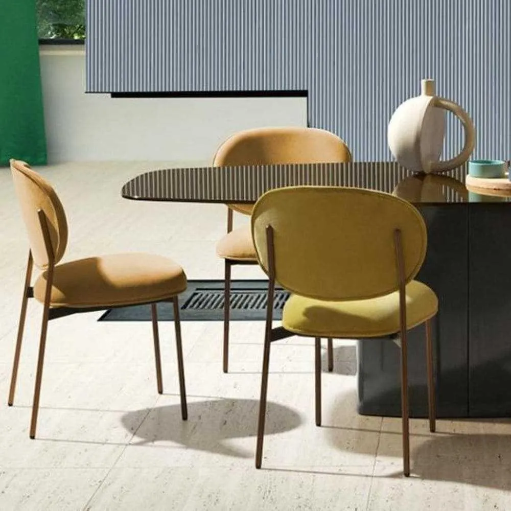 Pedrali Blume 2950 padded chair in fabric