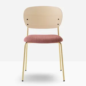 Pedrali Jazz 3720 padded chair with ash backrest