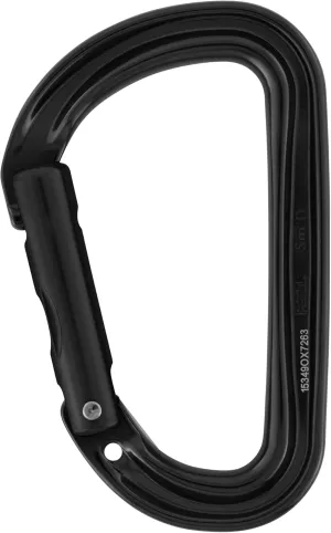 PETZL, Carabiner, Gate Opening 7/8",Aluminum, Black