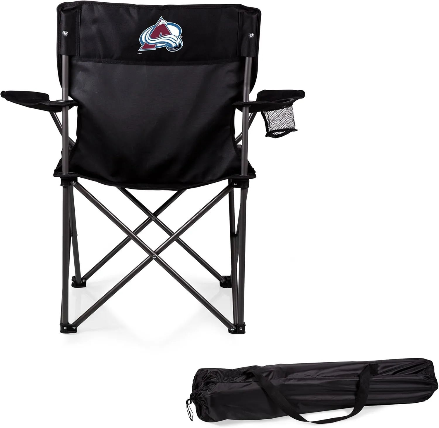 PICNIC TIME NHL Boston Bruins PTZ Portable Folding Camp Chair, (Black)