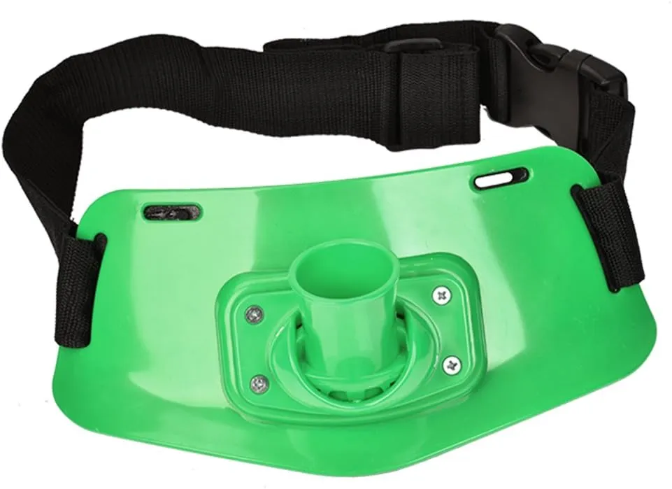 plplaaoo Fishing Belt, Fishing Rod Fighting Belt, Adjustable Waist Fighting Belt, Stand-up Offshore Gimbal Padded Fishing Belt Rod Holder Fish Tackle Accessories 10.6 x 5.3 x 2.9inch, Fishing Belt