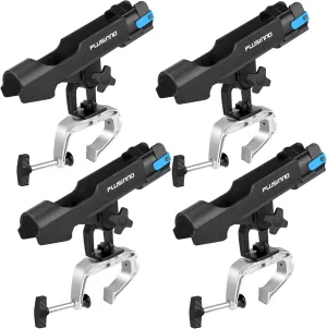 PLUSINNO Fishing Boat Rods Holder Large Clamp Opening 360 Degree Adjustable Fishing Rod Racks Folding Holder