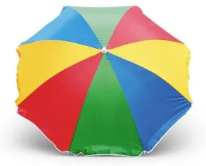 PMS Red Green And Blue Striped Parasol