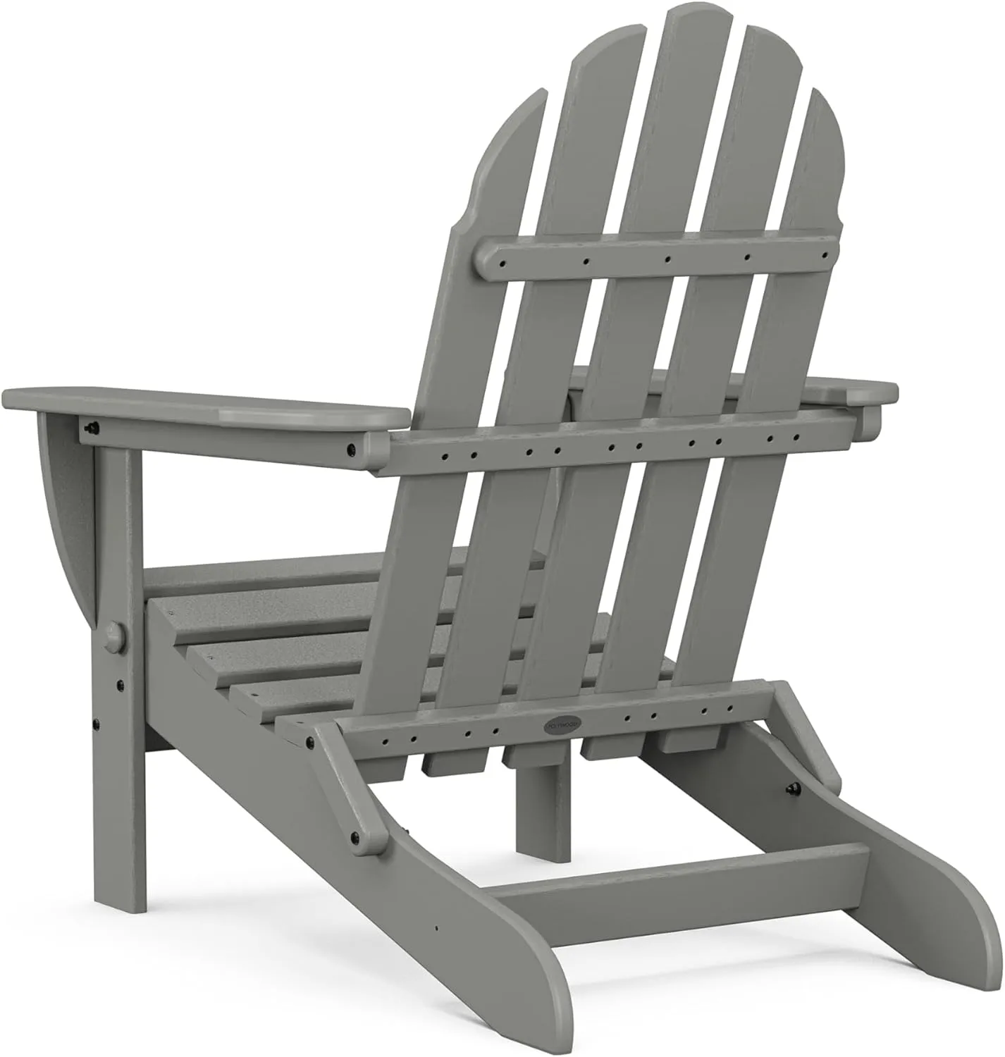 POLYWOOD AD5030GY Classic Folding Adirondack, Slate Grey