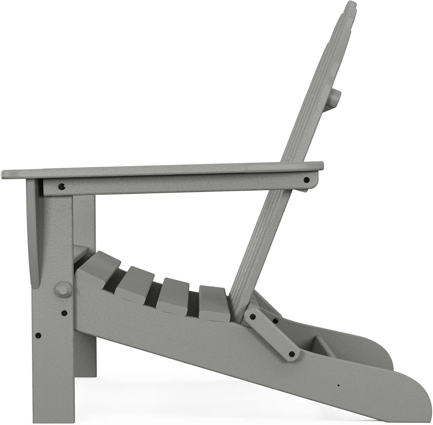 POLYWOOD AD5030GY Classic Folding Adirondack, Slate Grey