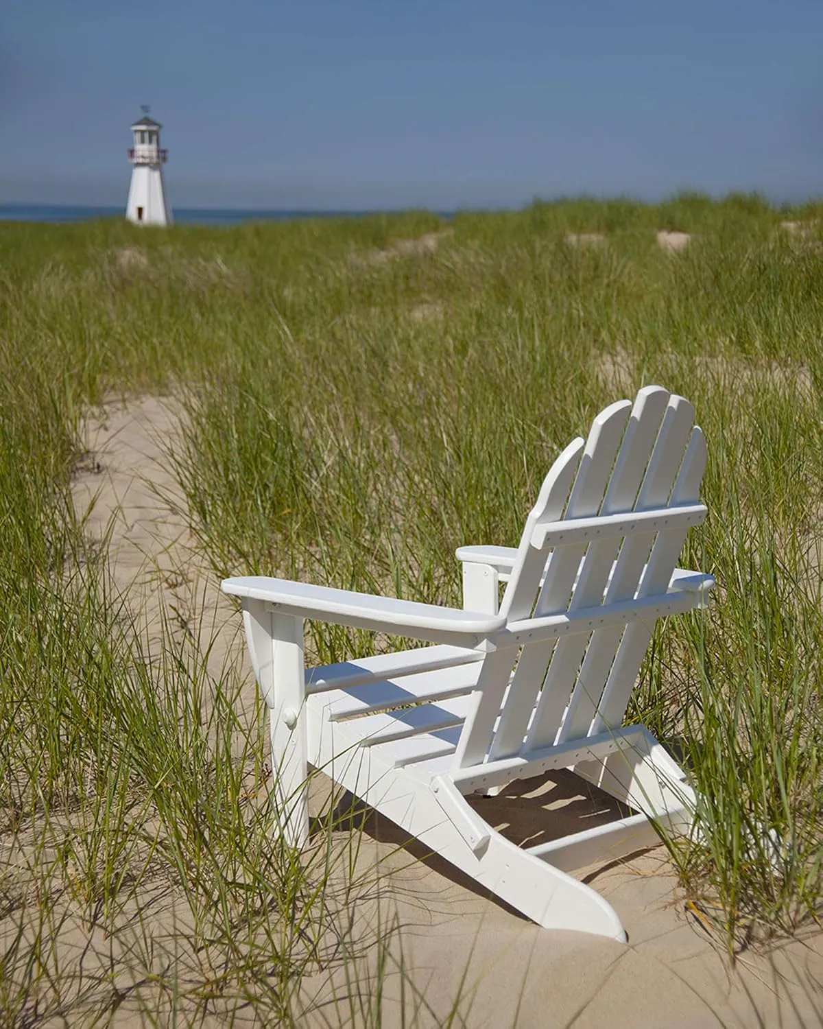 POLYWOOD AD5030GY Classic Folding Adirondack, Slate Grey