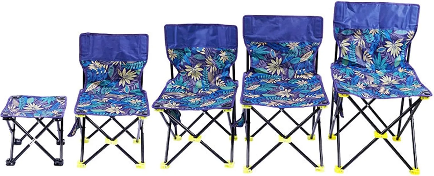 Portable Beach Chair Folding Camping Stool Portable Seats Fishing Chair for Camping Fishing Hikings Gardening Enduring