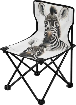 Portable Camping Folding Chairs Foldable Chair Small Zebra 3 Lightweight Backpacking Outdoor Outside Fishing