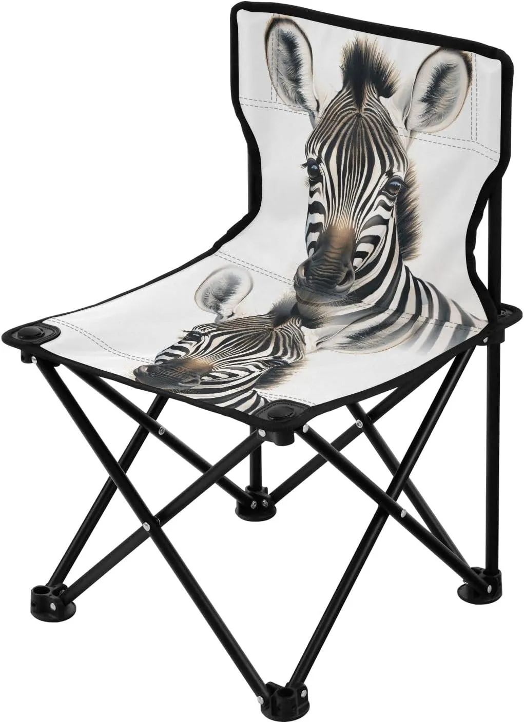 Portable Camping Folding Chairs Foldable Chair Small Zebra 3 Lightweight Backpacking Outdoor Outside Fishing