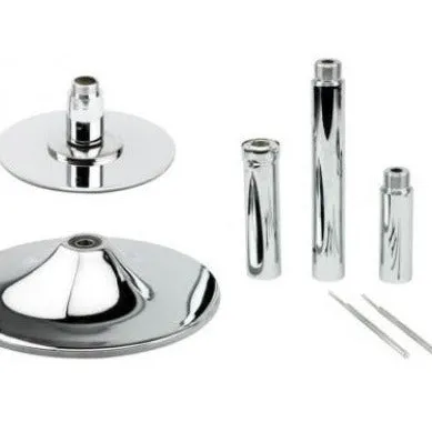 Portable Dance Pole Dancing Fitness Adjustable - Chrome