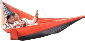 Portable Hammock,Outdoor Double Camping Hammock Lightweight Nylon Parachute for Patio Backyard for Backpacking Beach Swing