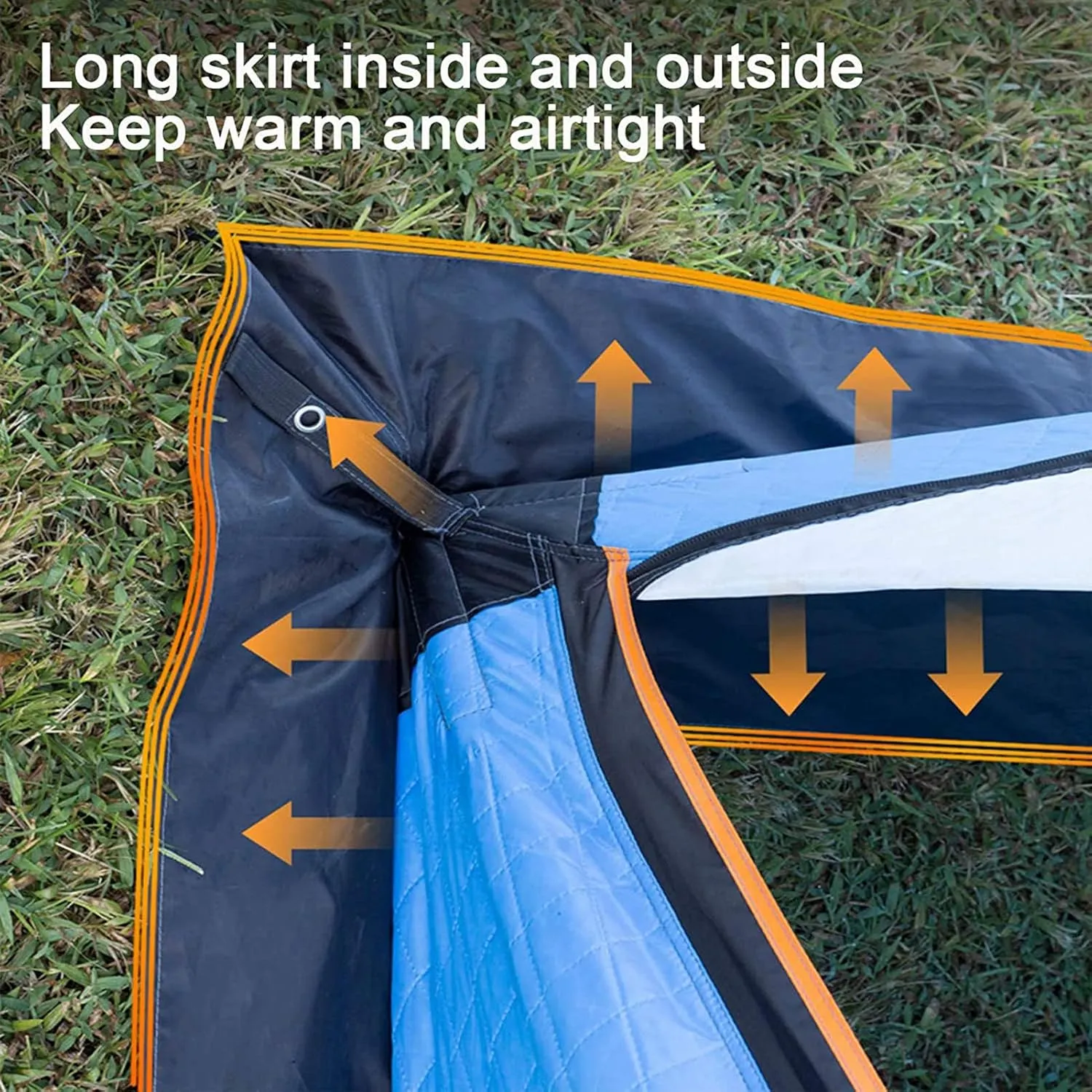 Portable Ice Fishing Shelter 3-4 Person Ice Fishing Tent Insulated Ice Fishing Shelter Thermal Ice Fishing Shanty with Insulated Layer for Winter Fishing