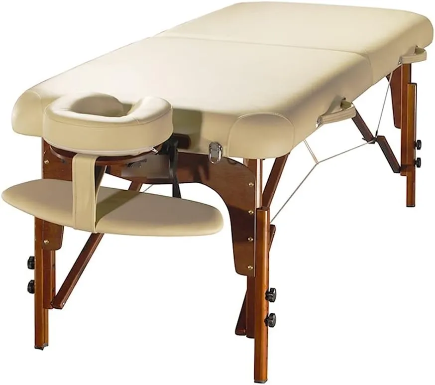 Portable Spa Table Chair, Facial Bed with 6.5cm High Density Sponge Adjustable Face Pillow Holder, for Beauty Spa Therapy Tattoo(
