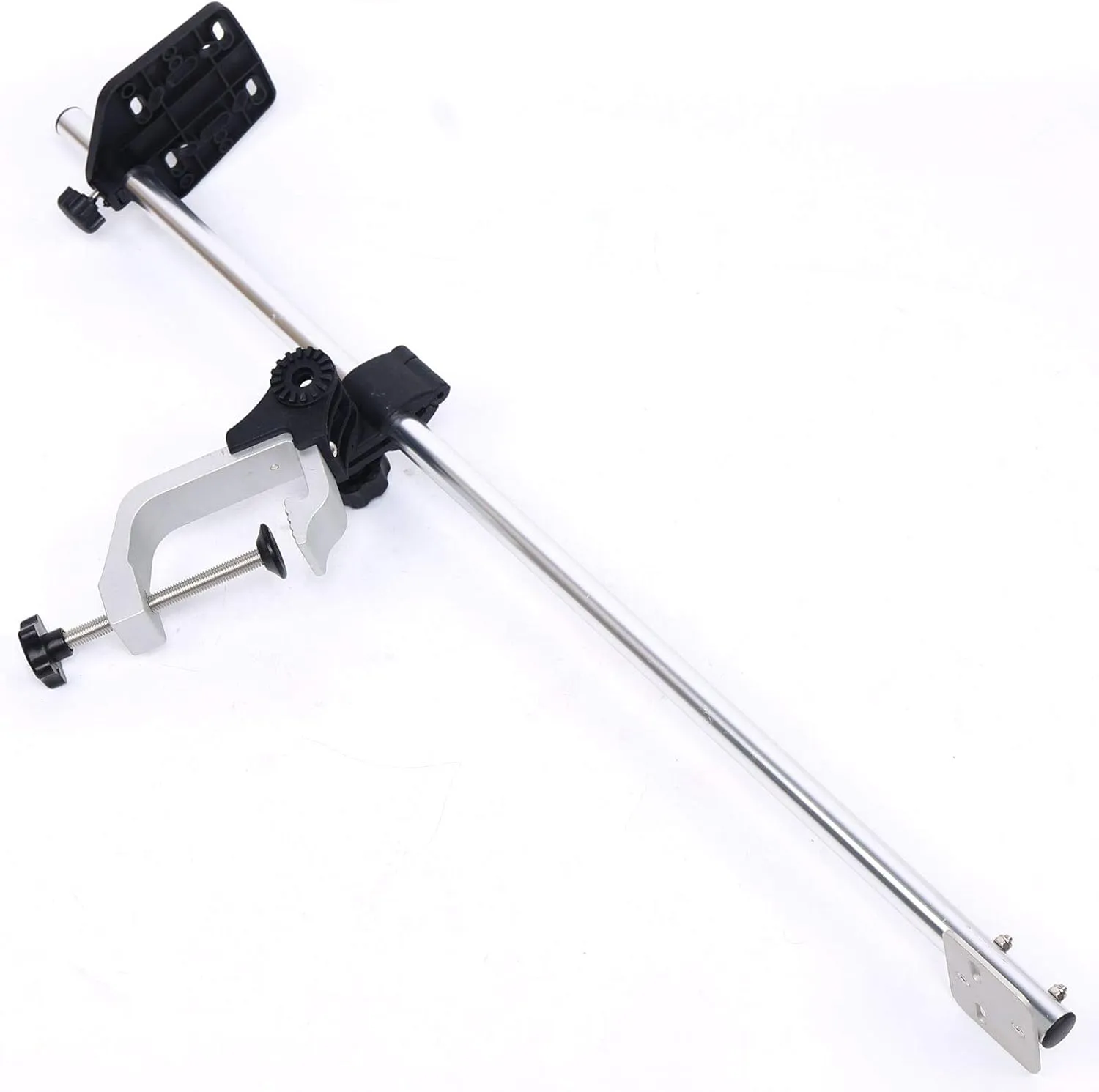 Portable Transducer Mount, 360° Adjustable Rotatable Universal Fish Boat Finder Bracket Transducer Pole Mount for Boat Canoe Kayak