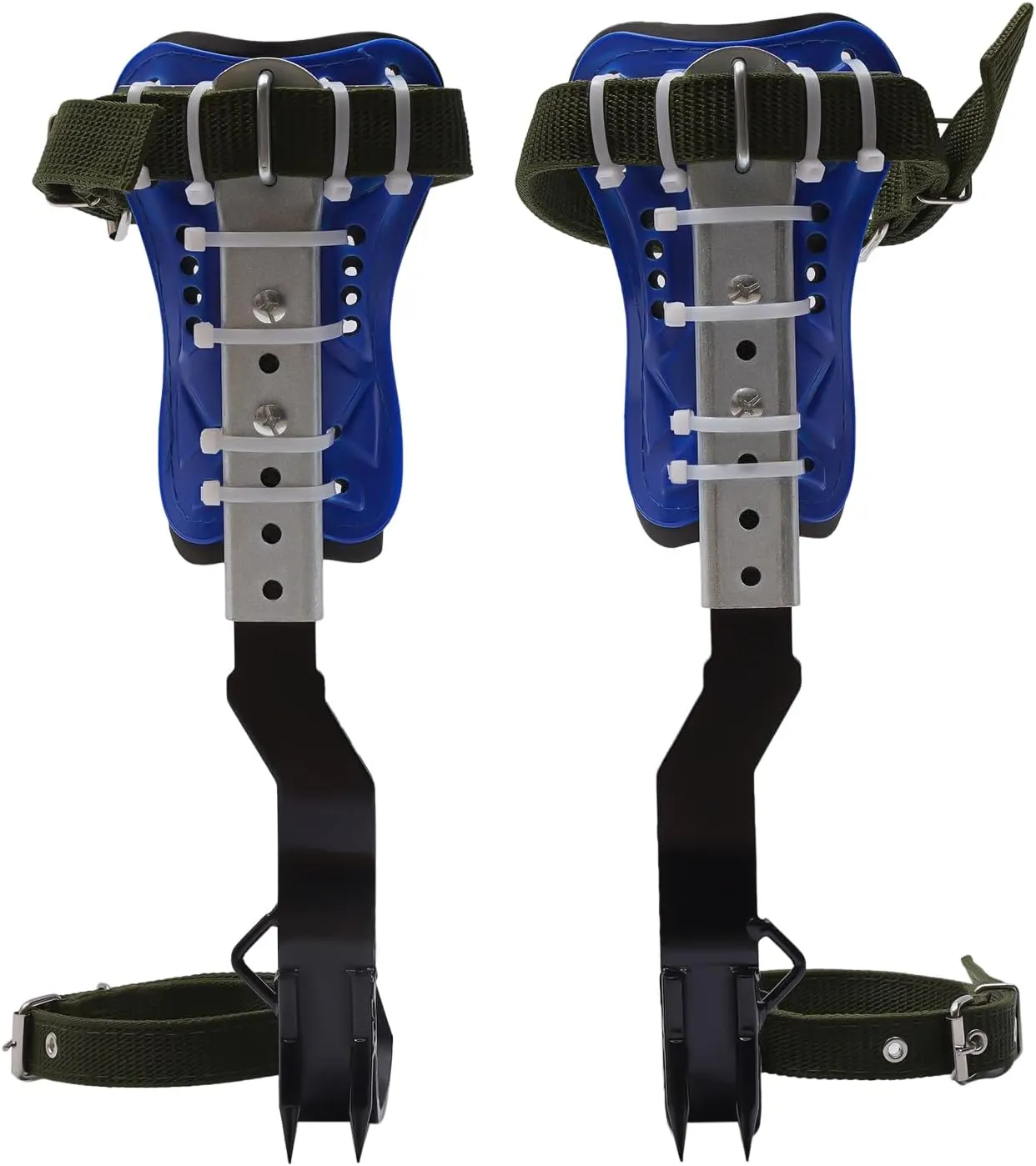 Portable Tree Climbing Spike Set, 1 Pair Tree Climbing Tools Adjustable Pole Climbing Gear Kit W/Safety Belt Climbing Shoes Tool for Logging, Hunting Observation, Fruit Picking, Jungle Survival