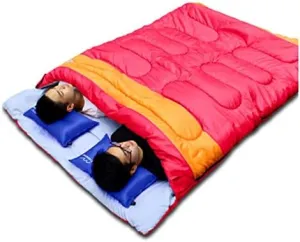 Practical Double Person Sleeping Bag Outdoor Camping Adult Sleeping Bag Lover Couple Travel Warm Weather Use Sleeping Bag