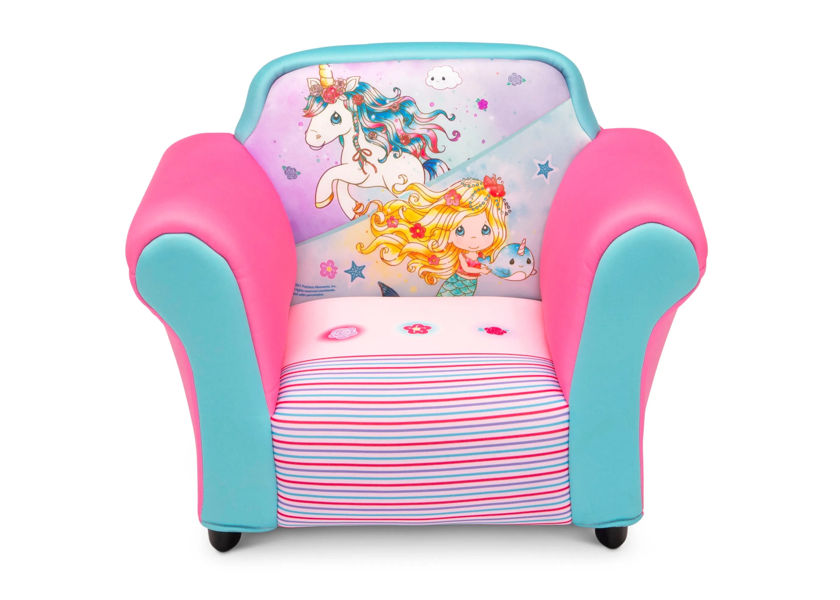 Precious Moments Upholstered Chair with Sculpted Plastic Frame