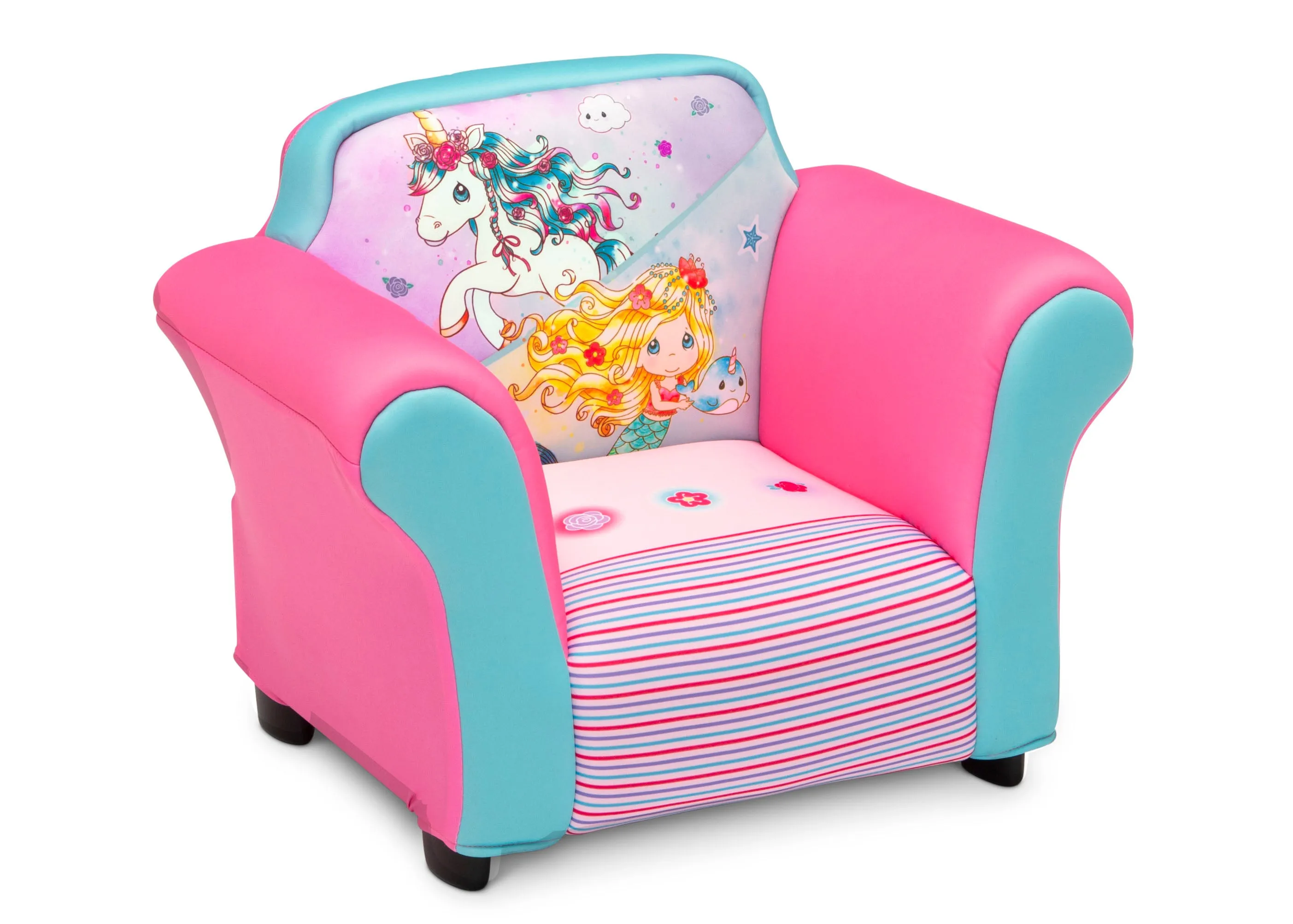 Precious Moments Upholstered Chair with Sculpted Plastic Frame