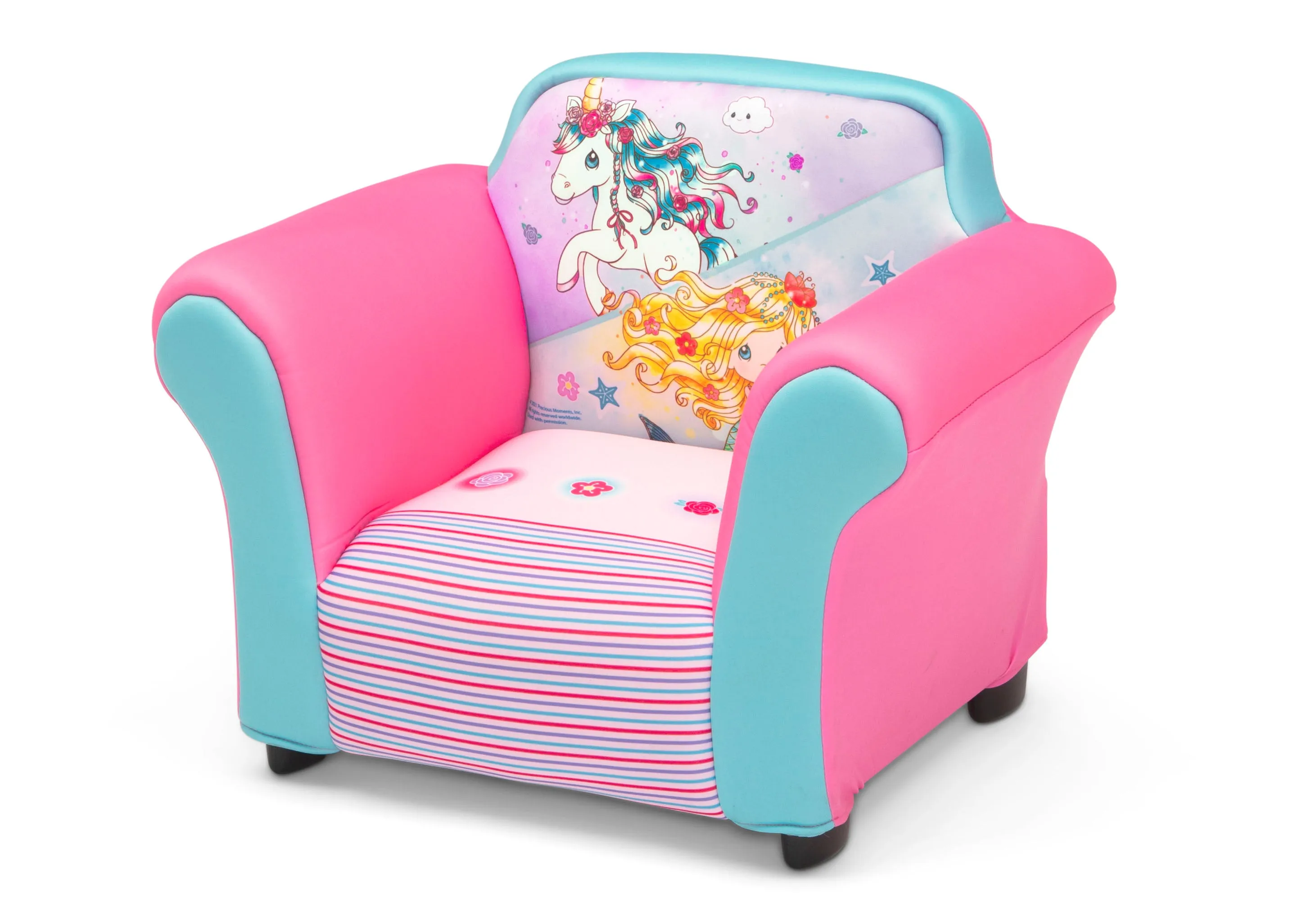 Precious Moments Upholstered Chair with Sculpted Plastic Frame