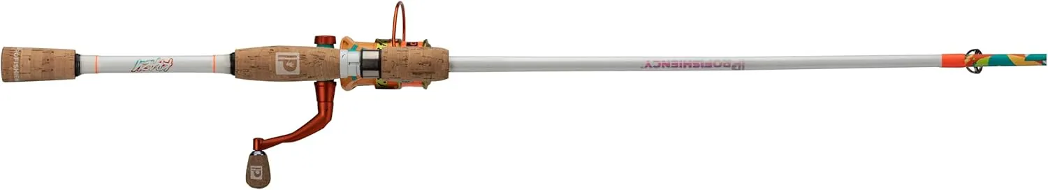 ProFISHiency 6' Krazy Rec Spincast Combo | Micro Spincast Reel | Aluminum Handle w/Cork Knobs | Pre-Spooled w/ 6lb Hi-VIZ