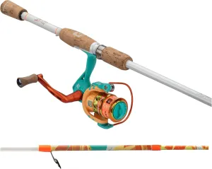 ProFISHiency 6' Krazy Rec Spincast Combo | Micro Spincast Reel | Aluminum Handle w/Cork Knobs | Pre-Spooled w/ 6lb Hi-VIZ