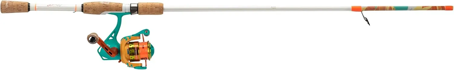 ProFISHiency 6' Krazy Rec Spincast Combo | Micro Spincast Reel | Aluminum Handle w/Cork Knobs | Pre-Spooled w/ 6lb Hi-VIZ