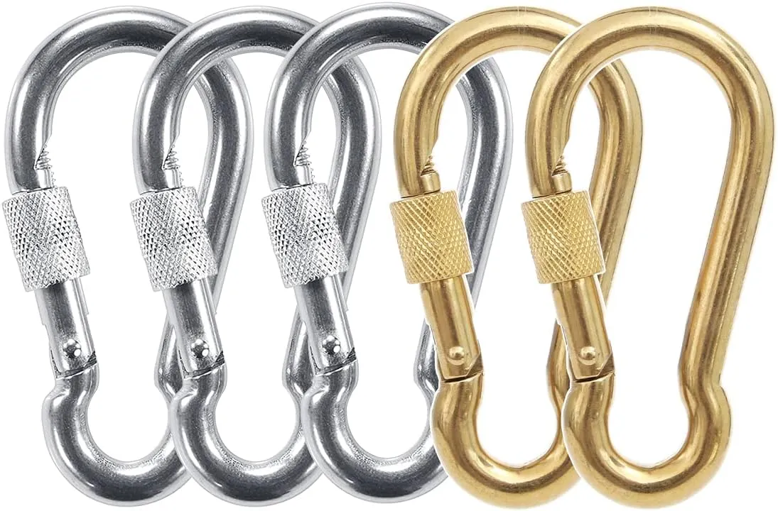 PROND Locking Carabiners, Heavy Duty Carabiner, 316 Stainless Steel Screw Lock Carabiner Hooks