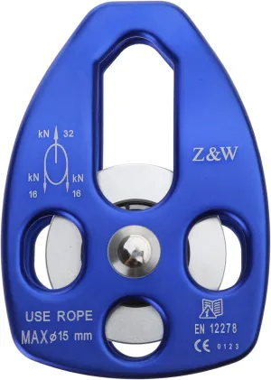 Pulley Rock Climbing Pulley Sideplate Single Sheave Pulley High Altitud Hauling Gear Outdoor Survival Tool