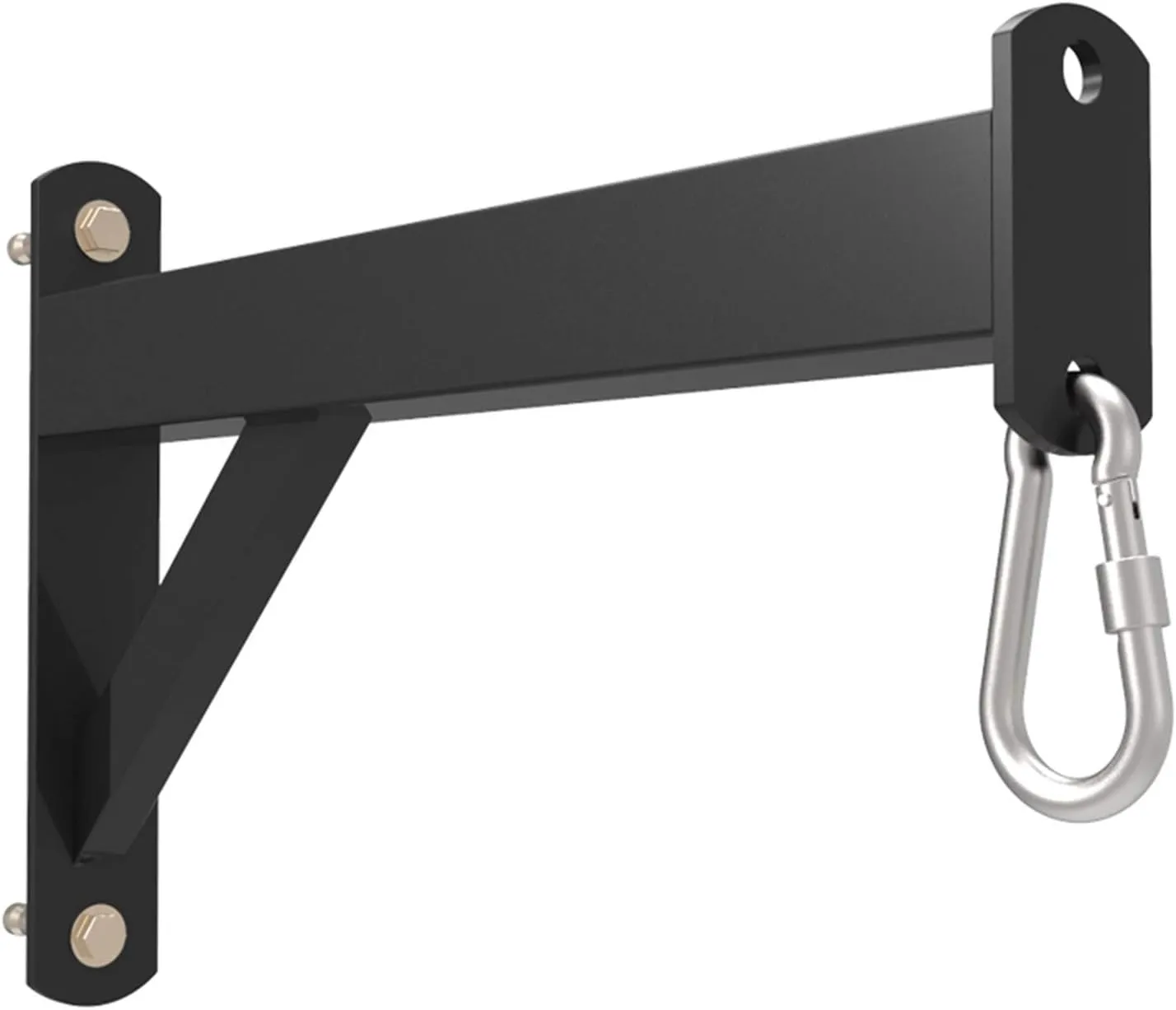 Punch Bag Bracket Heavy Duty Include.Carabiner with Lock, Mounting Screws, Lengthen The Fixed Plate 30Cm, Resilient Punch Bag Wall Bracket for Boxing Fitness at Home
