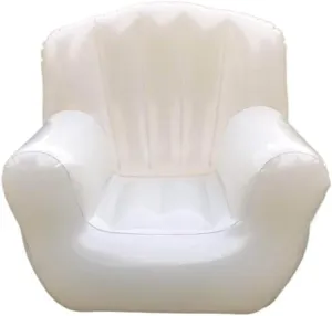 Recliner Single Inflatable Sofa Outdoor Camping Transparent Sofa Adult Double Thickened Leisure Portable Folding Air Chair Portable (Color : 102X102X74CM-04)