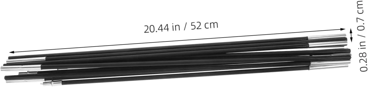 Replacement Kit for Tent Pole Fiberglass Tent Rods Replacement Tent Poles Single Person Tent Poles Tent