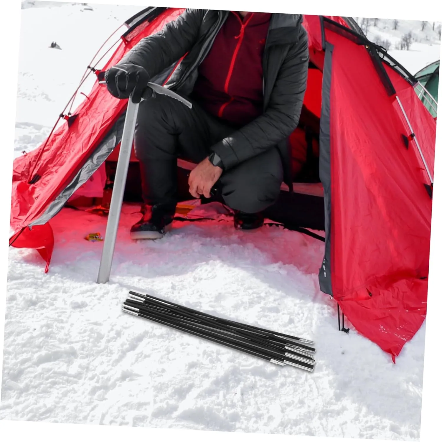 Replacement Kit for Tent Pole Fiberglass Tent Rods Replacement Tent Poles Single Person Tent Poles Tent