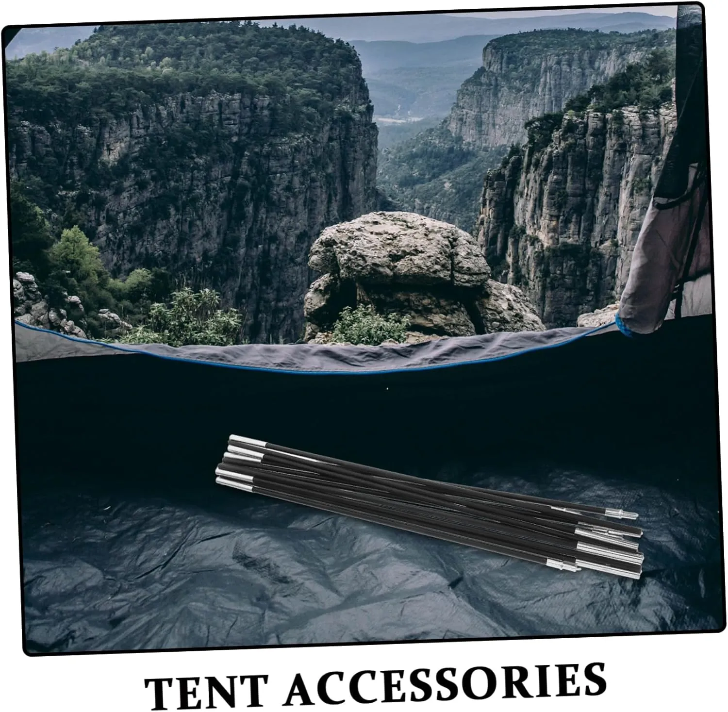 Replacement Kit for Tent Pole Fiberglass Tent Rods Replacement Tent Poles Single Person Tent Poles Tent