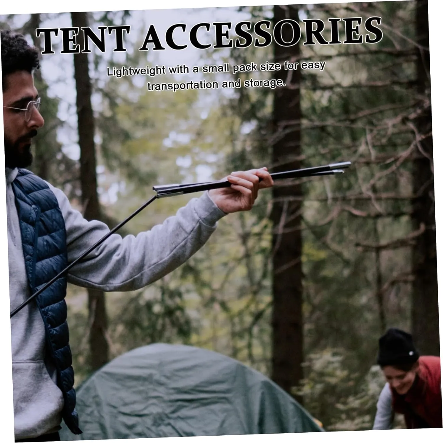 Replacement Kit for Tent Pole Fiberglass Tent Rods Replacement Tent Poles Single Person Tent Poles Tent