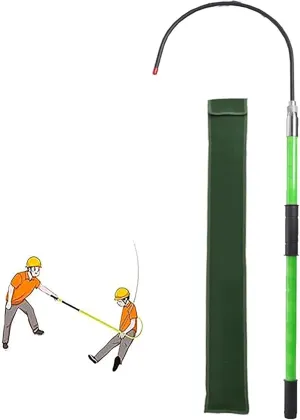 Rescue Hook High Voltage Work Insulated Rescue Hook,High Voltage Emergency Rescue Hooks Electricity Anti electrocution Rescue Safe Pole(300cm/118in)