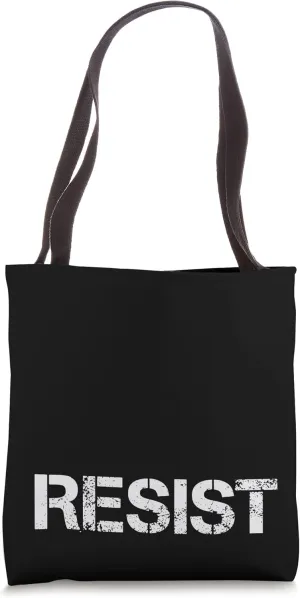Resist Word Tote Bag