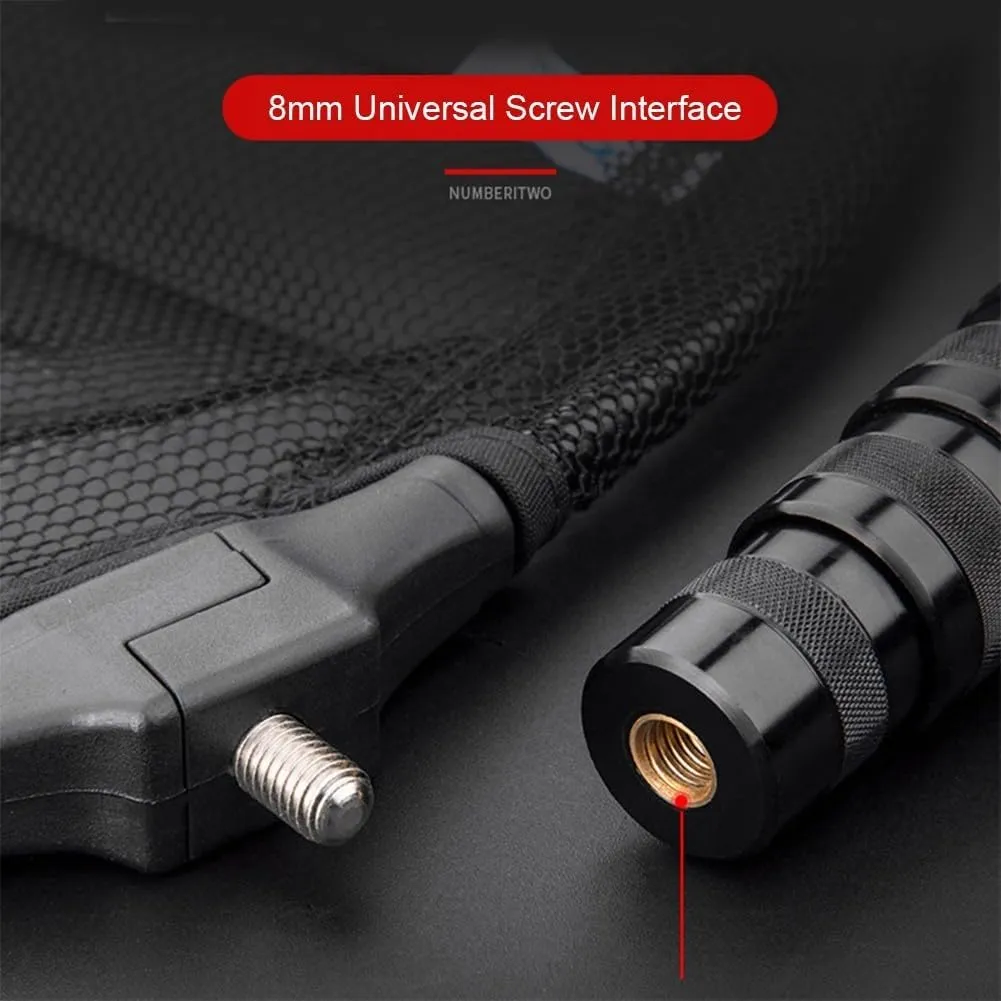 Retractable Carbon Fiber Fishing Landing Net Rods, 46T Carbon Fiber Telescoping Fishing Landing Net Rod Fish Handle Collapsible Pole, 1.3-3.0m Retractable for Big Fish Catch