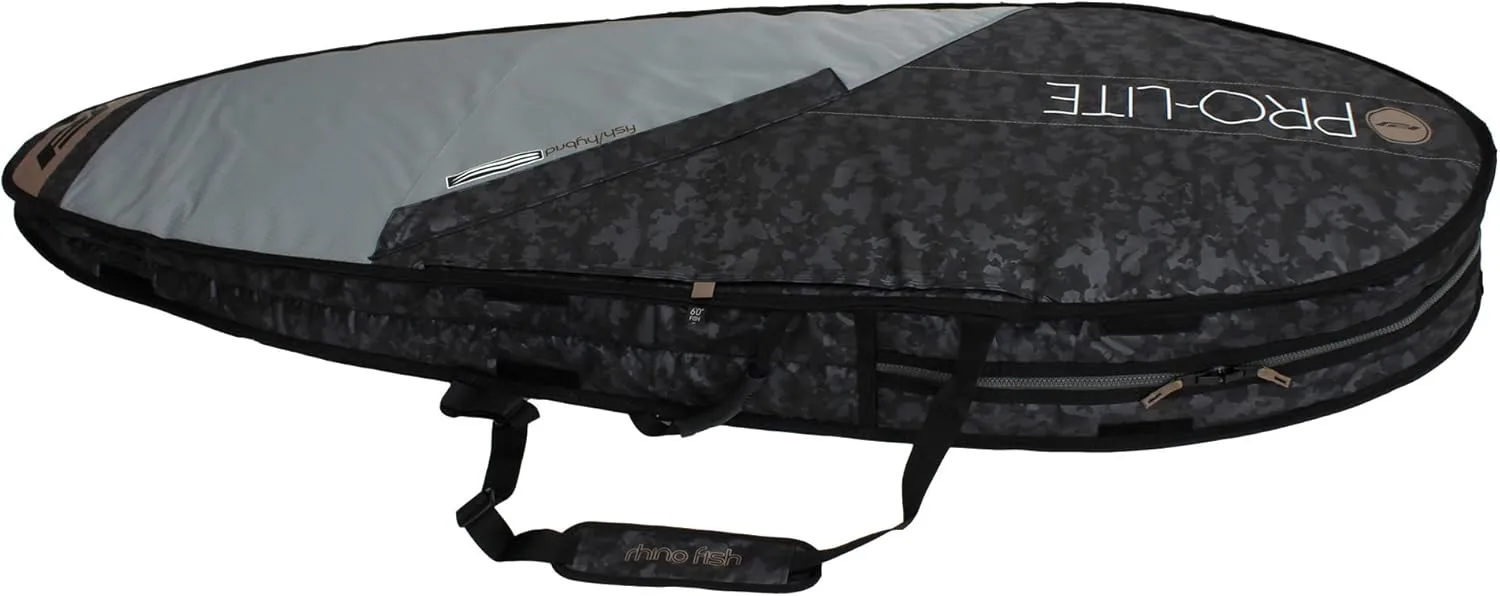 Rhino Surfboard Travel Bag Single/Double-Fish/Hybrid/Mid Length (1-2 Boards)
