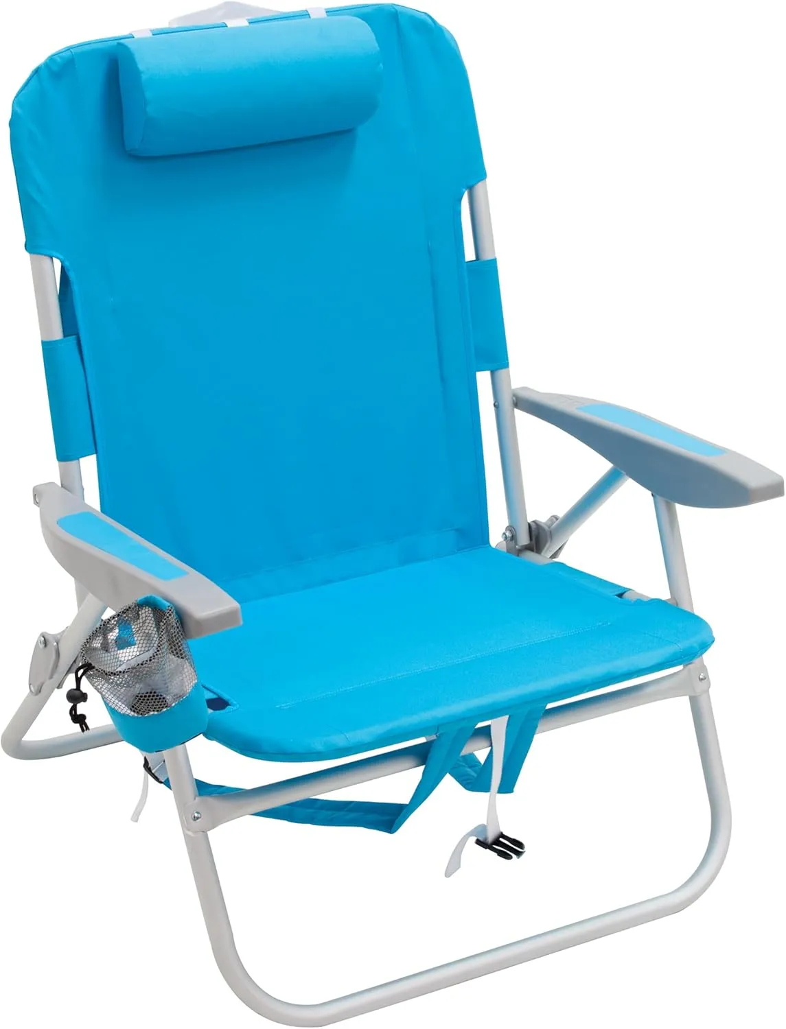 RIO beach Big Boy 4-Position 13" High Seat Backpack Beach or Camping Folding Chair, Turquoise