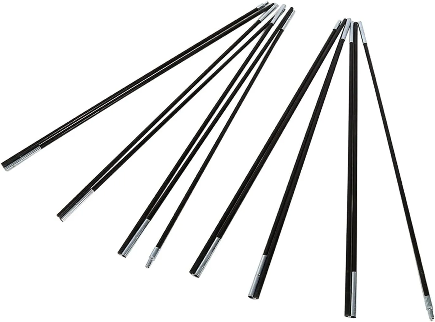 Rod Camping .37, 2 Piece Set, Outdoor Cam Fiber Glass Rod Double Tent Pole Support ES – and Portable