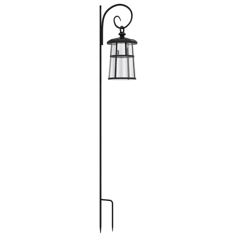 Rootz Garden Lamp - Solar Lantern - Decorative Light - Dusk to Dawn - Weatherproof - 16.5cm x 21.5cm x 122cm