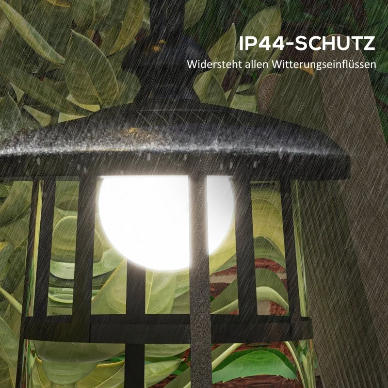 Rootz Garden Lamp - Solar Lantern - Decorative Light - Dusk to Dawn - Weatherproof - 16.5cm x 21.5cm x 122cm