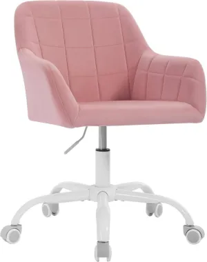 Rootz Office Chair - Ergonomic Desk Chair - Swivel Chair - High-Density Foam - Velvet - Height Adjustable - 58cm x (77-85cm) x 60.5cm