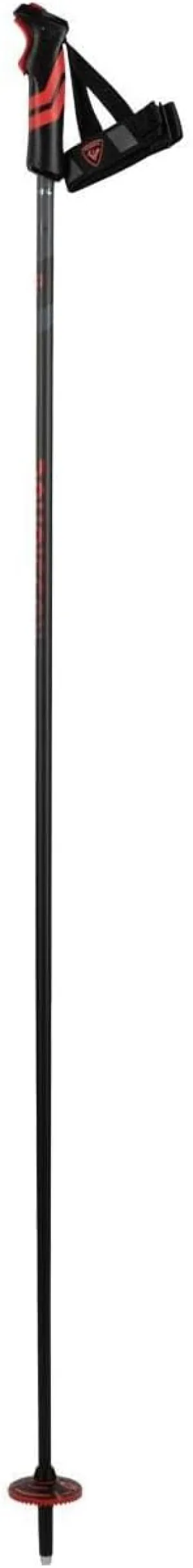 Rossignol Unisex Adults Tactic Carbon Clip Lightweight Ergonomic All-Mountain On-Piste Off-Piste Alpine Ski Poles with R-Clip Quick-Release Strap System | Downhill Skiing, Winter Sports