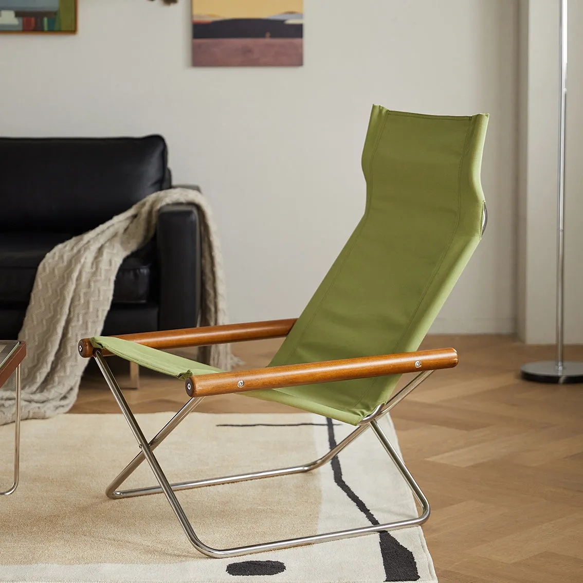Rowell Canva Folding Lounger Chair