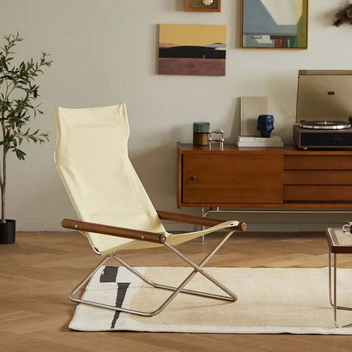Rowell Canva Folding Lounger Chair