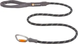 Ruffwear, Knot-a-Leash, Reflective Rope Dog Leash with Swiveling Carabiner, Obsidian Black, Small