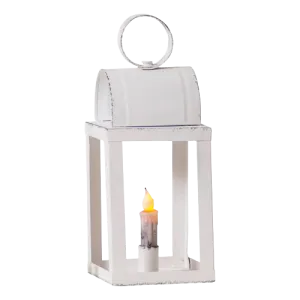 Rustic White Keeping Room Lantern