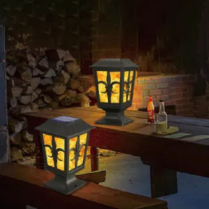 Rynx | Outdoor Solar Flame Blinking Lantern LED Waterproof Garden Decorative Landscape Light
